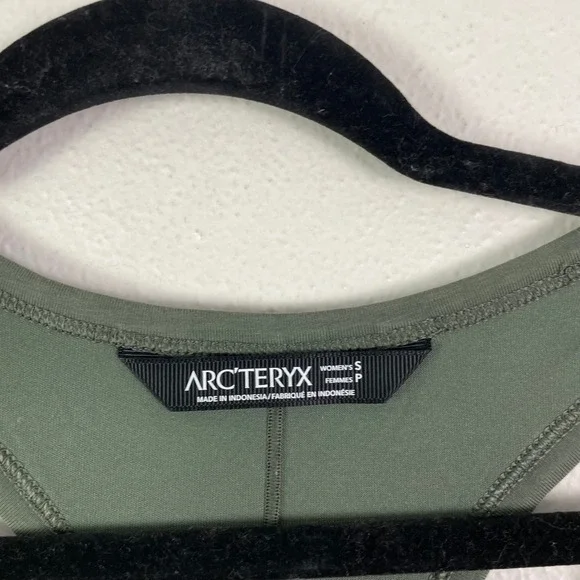 Arc'Teryx Jelena Dress Olive Green Racerback Tank Maxi Casual Athleisure Women S - Picture 4 of 10